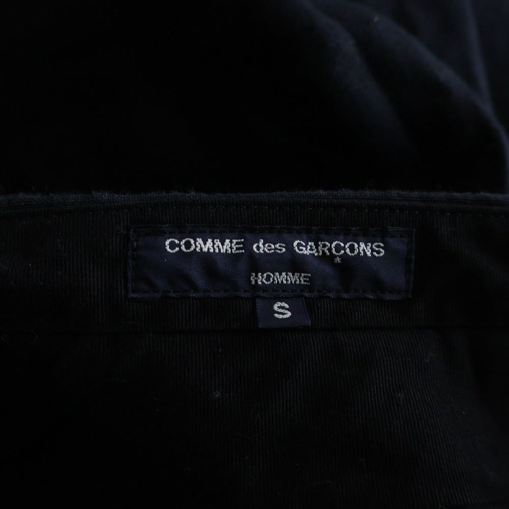 COMME des GARCONS HOMME(コムデギャルソンオム) 22SS AD2021 キュプラ混 2タック スラックスパンツ ネイビー HI-P020