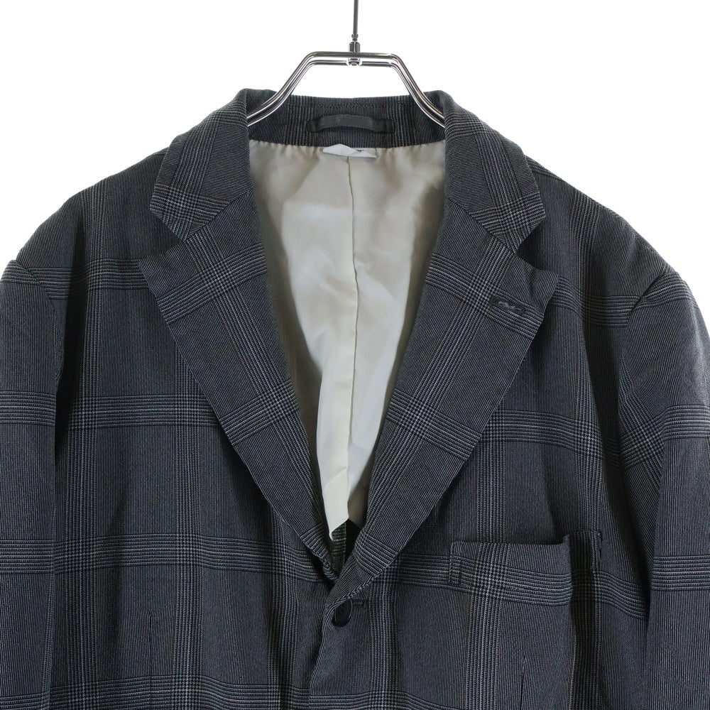 COMME des GARCONS HOMME DEUX(コムデギャルソン オムドゥ) 25SS AD2024 グレンチェック シングルテーラードジャケット グレー DO-J028