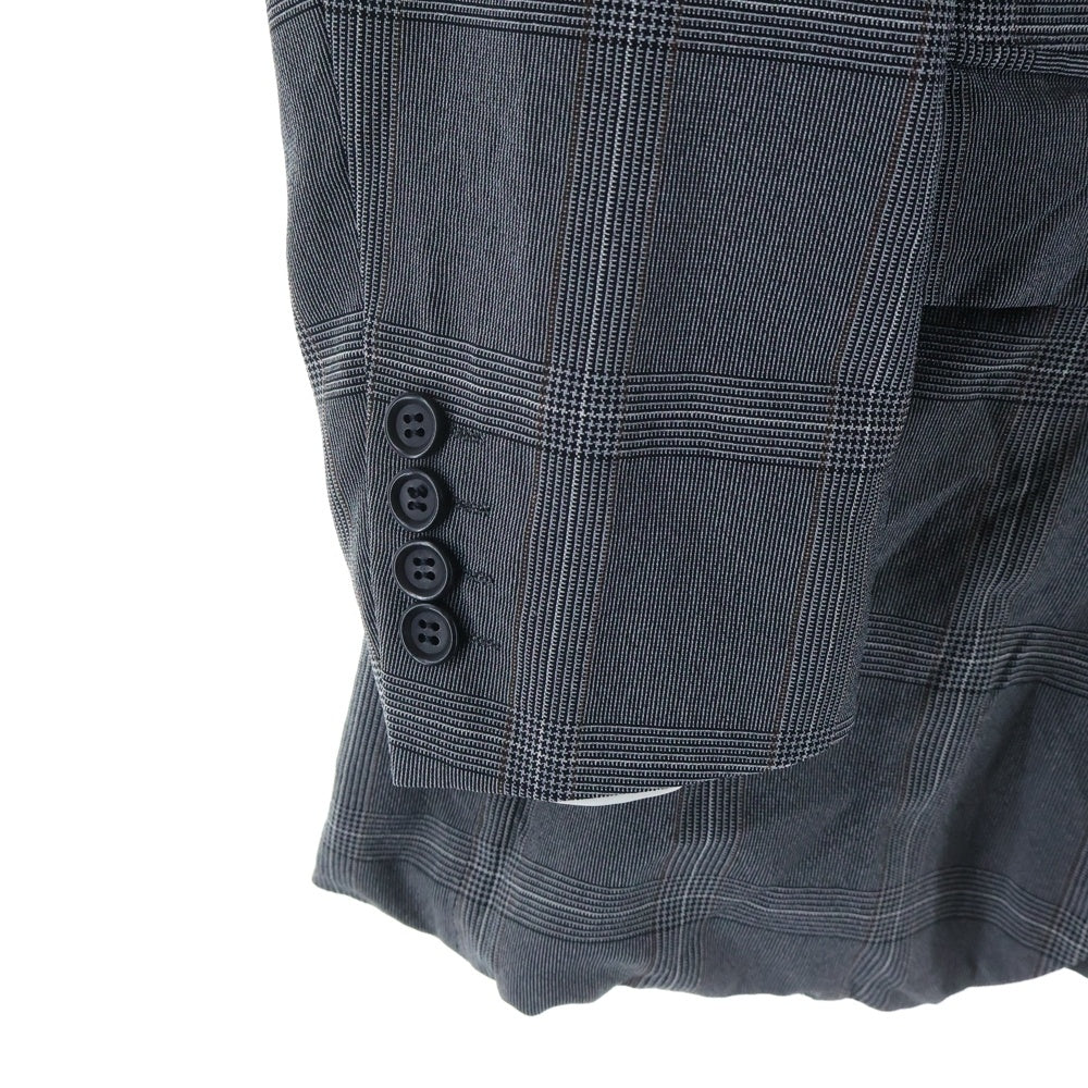 COMME des GARCONS HOMME DEUX(コムデギャルソン オムドゥ) 25SS AD2024 グレンチェック シングルテーラードジャケット グレー DO-J028