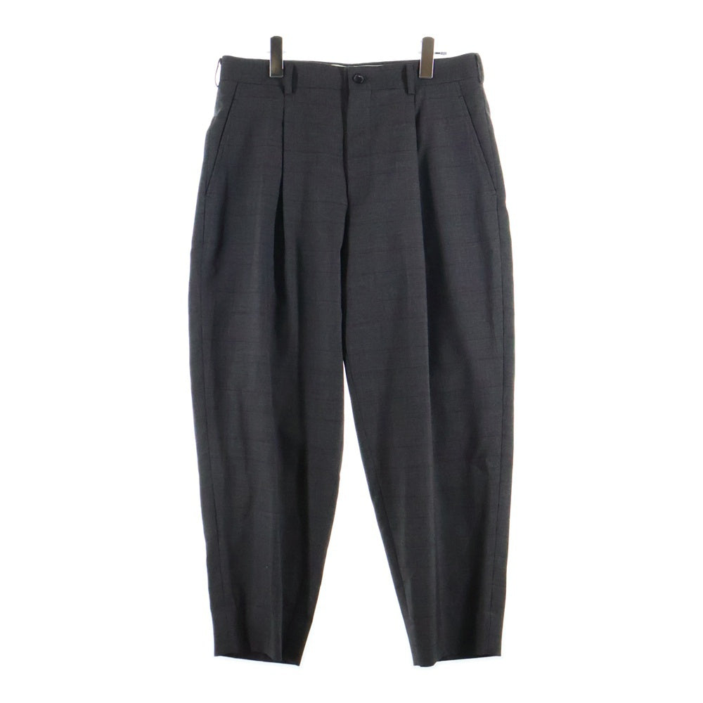 COMME des GARCONS HOMME DEUX(コムデギャルソン オムドゥ) 25AW AD2025 チェック柄 ウール セットアップスーツ 3Bシングルテーラードジャケット 1タックスラックスパンツ ブラウン DP-J022/DP-P024