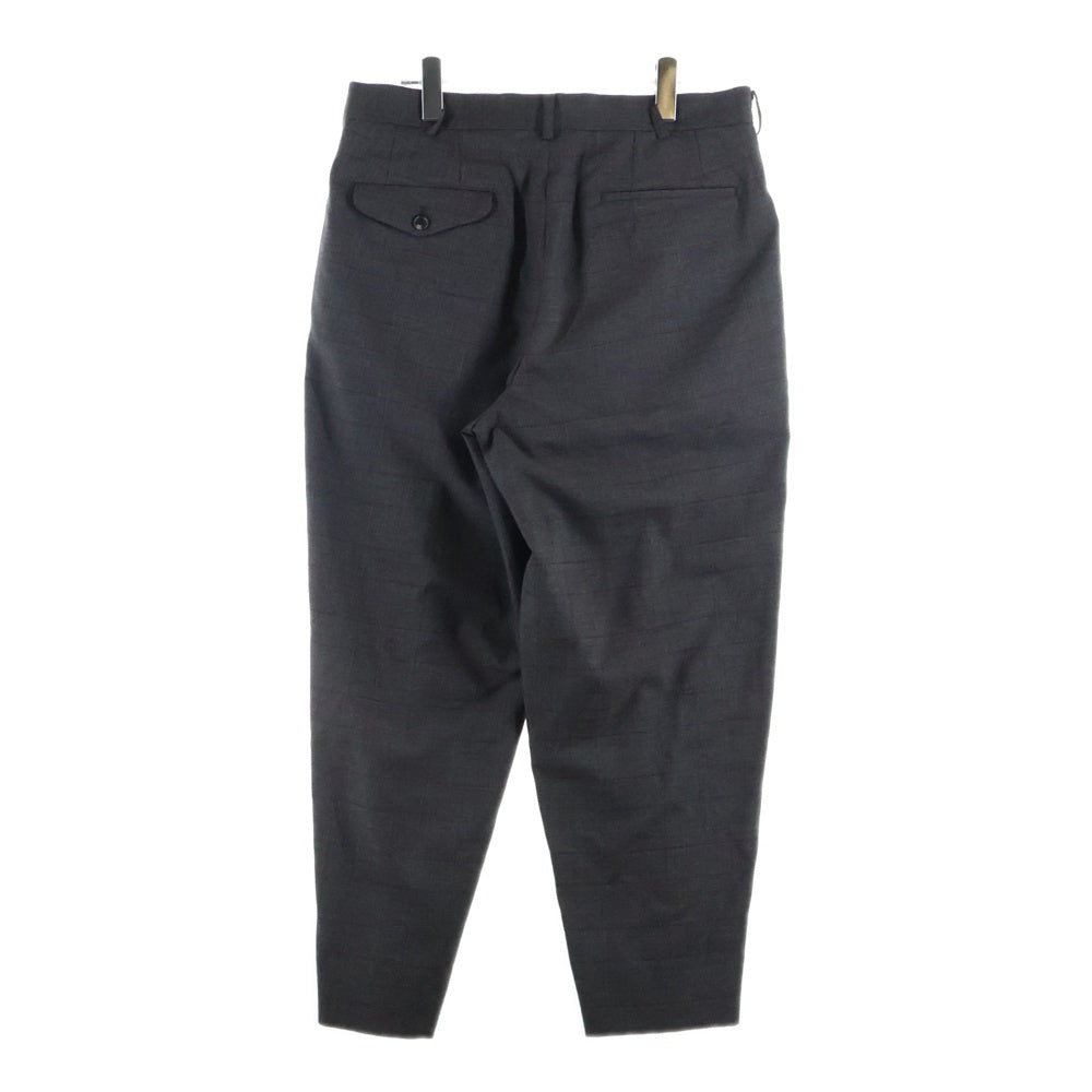 COMME des GARCONS HOMME DEUX(コムデギャルソン オムドゥ) 25AW AD2025 チェック柄 ウール セットアップスーツ 3Bシングルテーラードジャケット 1タックスラックスパンツ ブラウン DP-J022/DP-P024