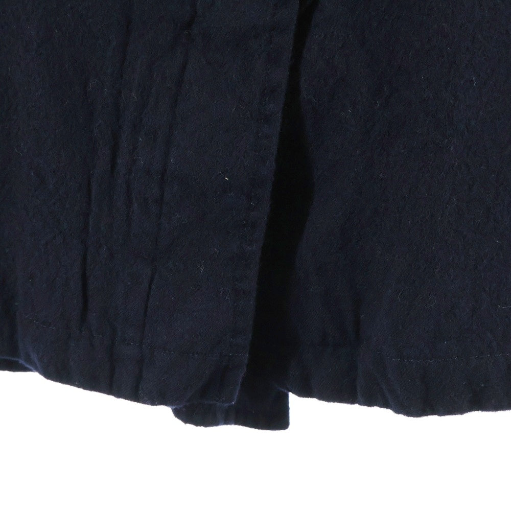 COMME des GARCONS HOMME(コムデギャルソンオム) 20AW AD2020 ウールサージ縮絨 ステンカラーコート ブラック HF-C007