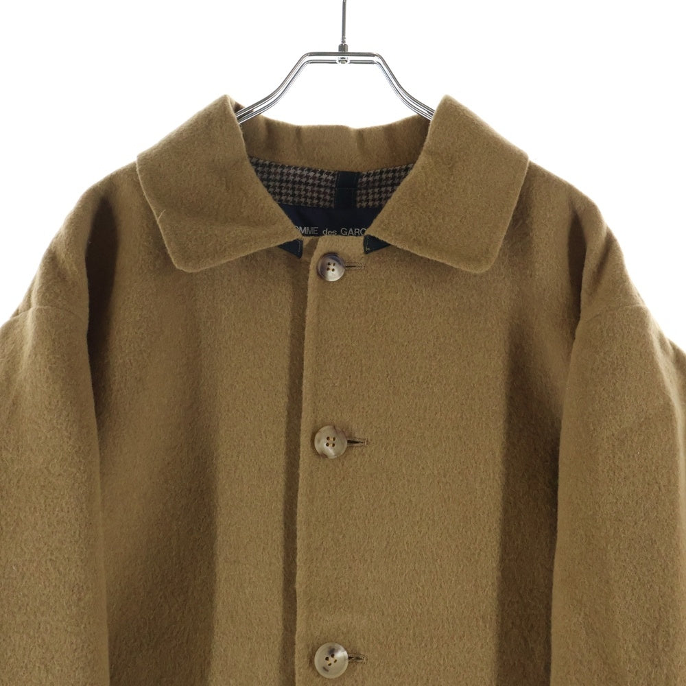 COMME des GARCONS HOMME(コムデギャルソンオム) 22AW AD2022 ウール混 ステンカラーコート ブラウン HJ-C005