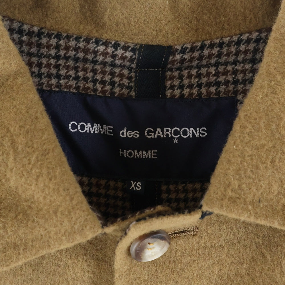 COMME des GARCONS HOMME(コムデギャルソンオム) 22AW AD2022 ウール混 ステンカラーコート ブラウン HJ-C005
