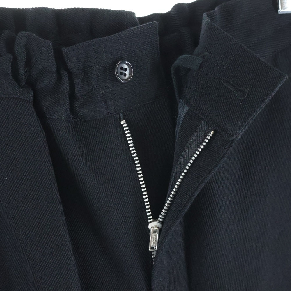 COMME des GARCONS HOMME DEUX(コムデギャルソン オムドゥ) 21AW AD2021 クロップド ウールイージースラックスパンツ ブラック DH-P024