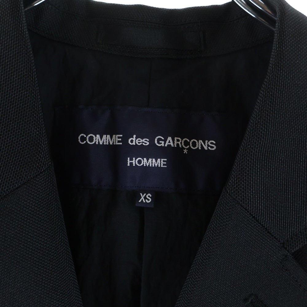 COMME des GARCONS HOMME(コムデギャルソンオム) 23AW AD2023 異素材切替 ロングコート ブラック HL-C001