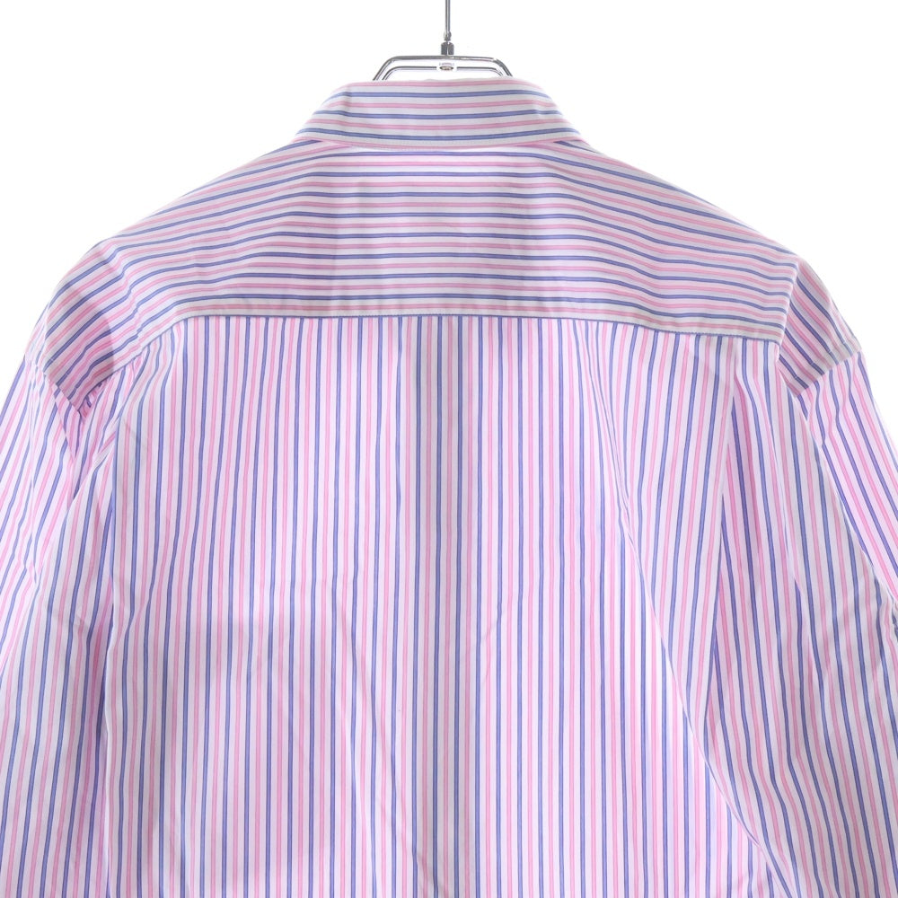 COMME des GARCONS SHIRT(コムデギャルソンシャツ) フォーエバー 長袖マルチストライプ コットンシャツ ピンク/ブルー FZ-B088