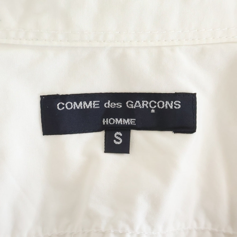 COMME des GARCONS HOMME(コムデギャルソンオム) 18SS AD2017 長袖コットンシャツ ホワイト HA-B101