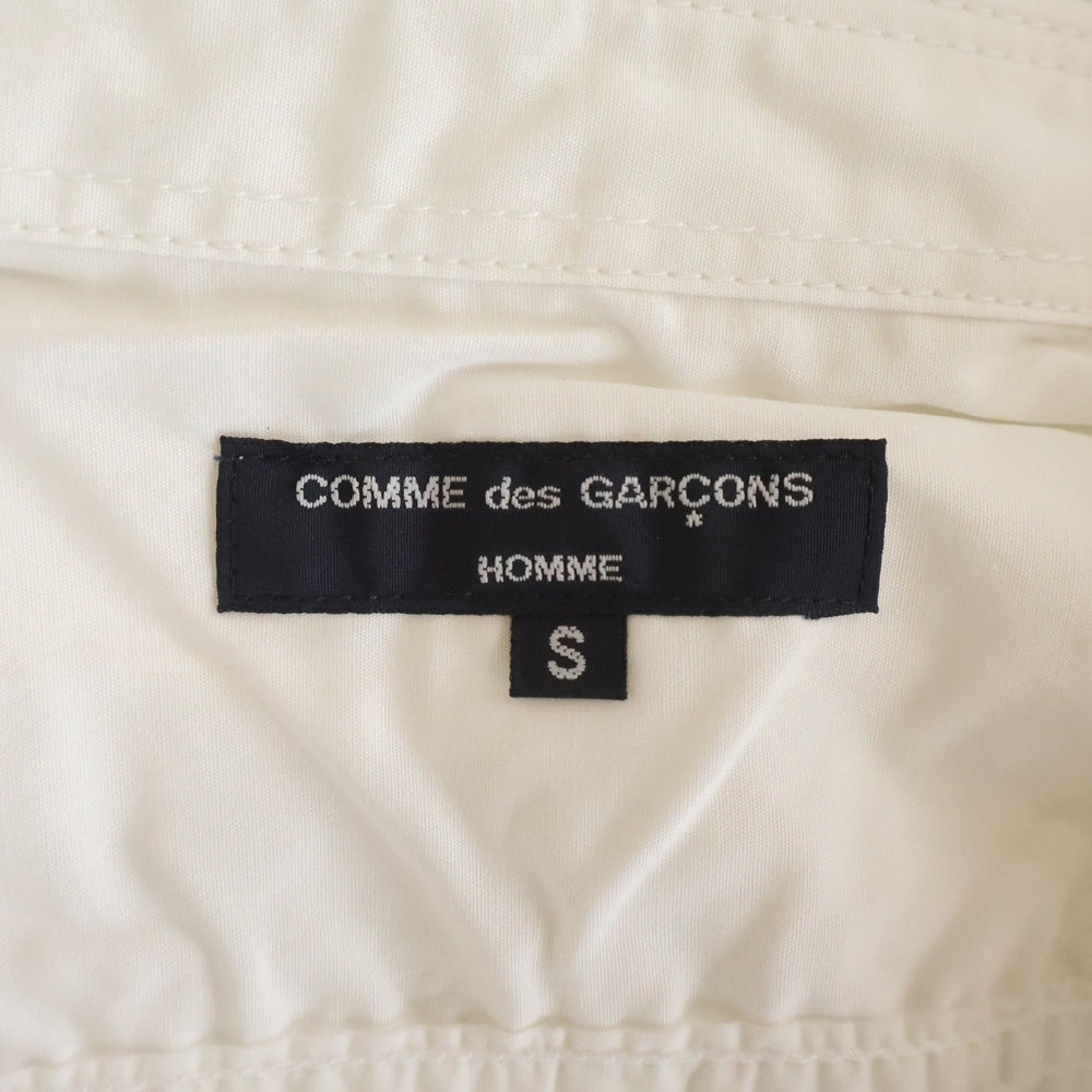 COMME des GARCONS HOMME(コムデギャルソンオム) 18SS AD2017 長袖コットンシャツ ホワイト HA-B101