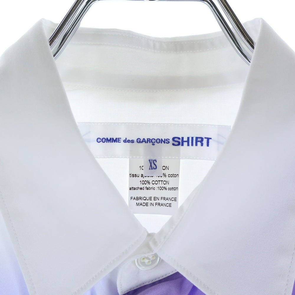 COMME des GARCONS SHIRT(コムデギャルソンシャツ) 24SS ×Andy Warhol アンディ・ウォーホル パッチワーク加工 長袖コットンシャツ マルチカラー FM-B011
