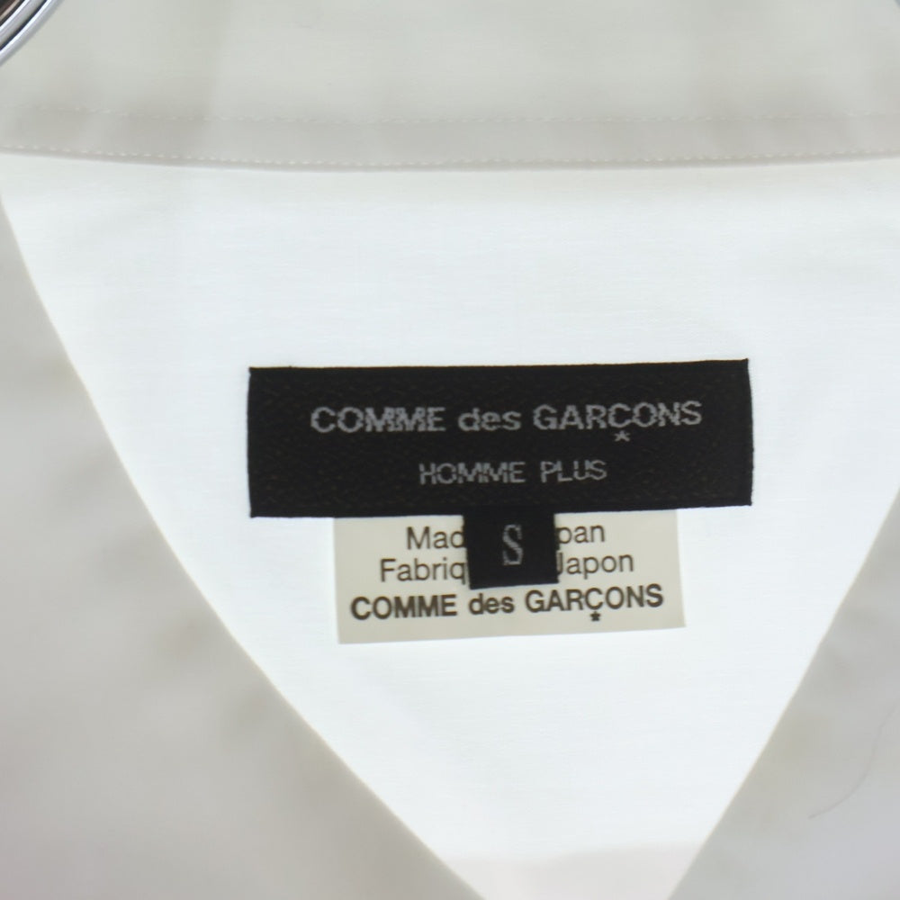 COMME des GARCONS HOMME PLUS(コムデギャルソンオムプリュス) 20SS AD2019 フロントストライプ切替 長袖ボタンシャツ ピンク/ホワイト PE-B001