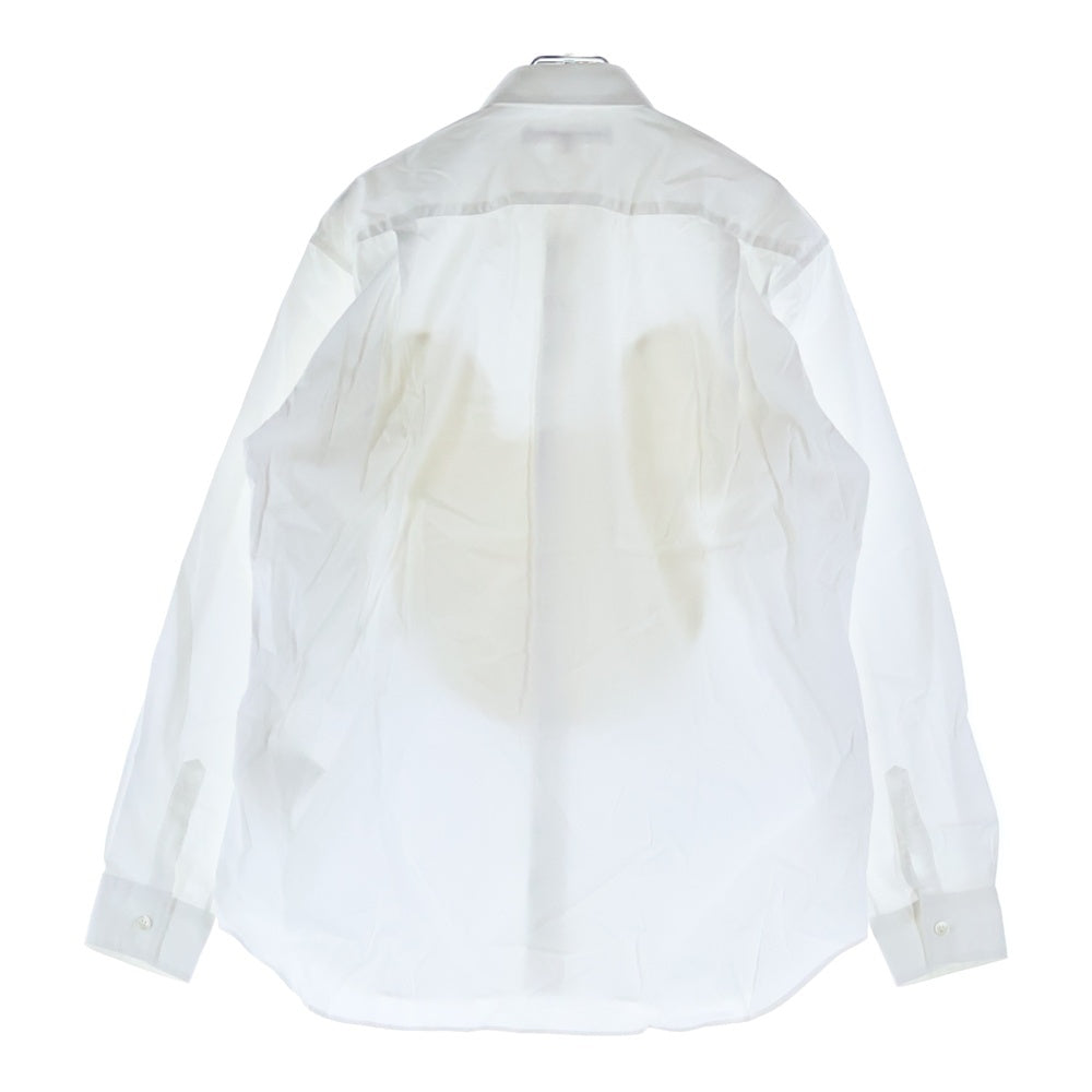 COMME des GARCONS SHIRT(コムデギャルソンシャツ) 23SS ×Disney ディズニー フロントモスリンミッキー刺繍 長袖シャツ ホワイト FK-B028