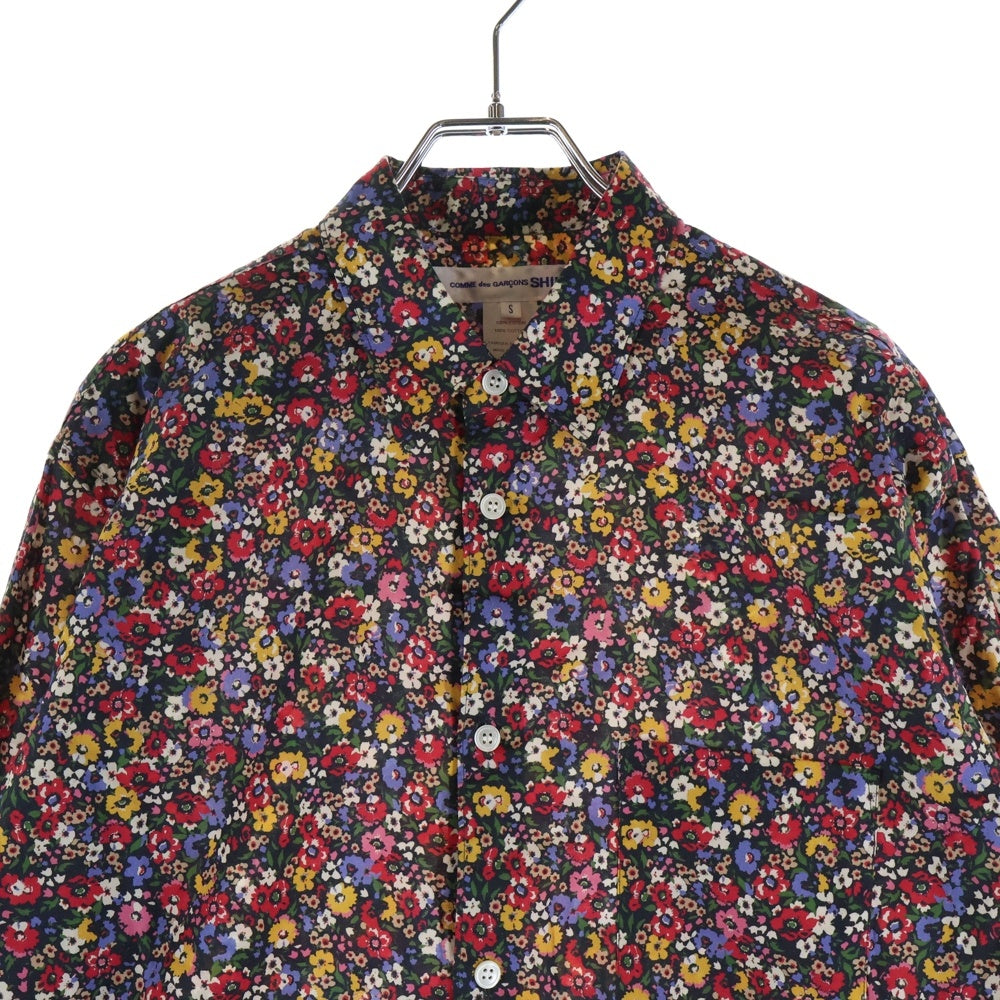 COMME des GARCONS SHIRT(コムデギャルソンシャツ) 19AW フラワー総柄 長袖コットンシャツ マルチカラー W27043