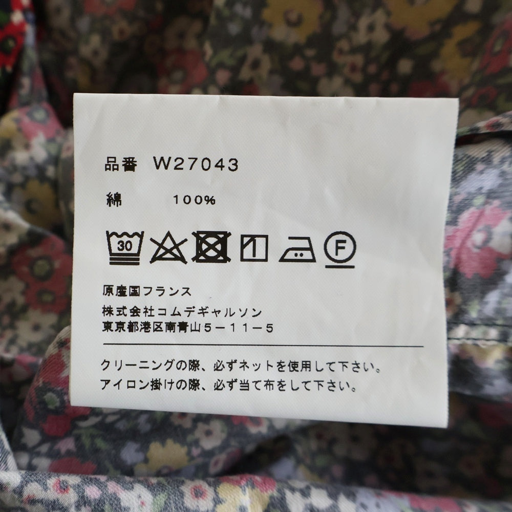 COMME des GARCONS SHIRT(コムデギャルソンシャツ) 19AW フラワー総柄 長袖コットンシャツ マルチカラー W27043