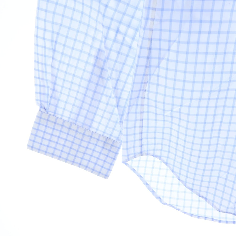 COMME des GARCONS SHIRT(コムデギャルソンシャツ) 長袖チェックボタンシャツ ホワイト/ブルー FO07B201
