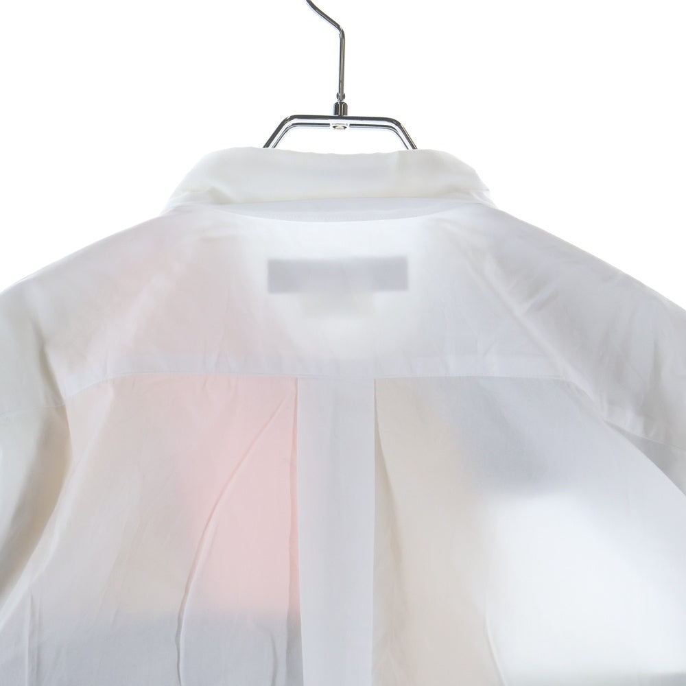 COMME des GARCONS HOMME DEUX(コムデギャルソン オムドゥ) 21SS AD2020 フロントパッチワーク切替 長袖ボタンシャツ ホワイト DG-B024