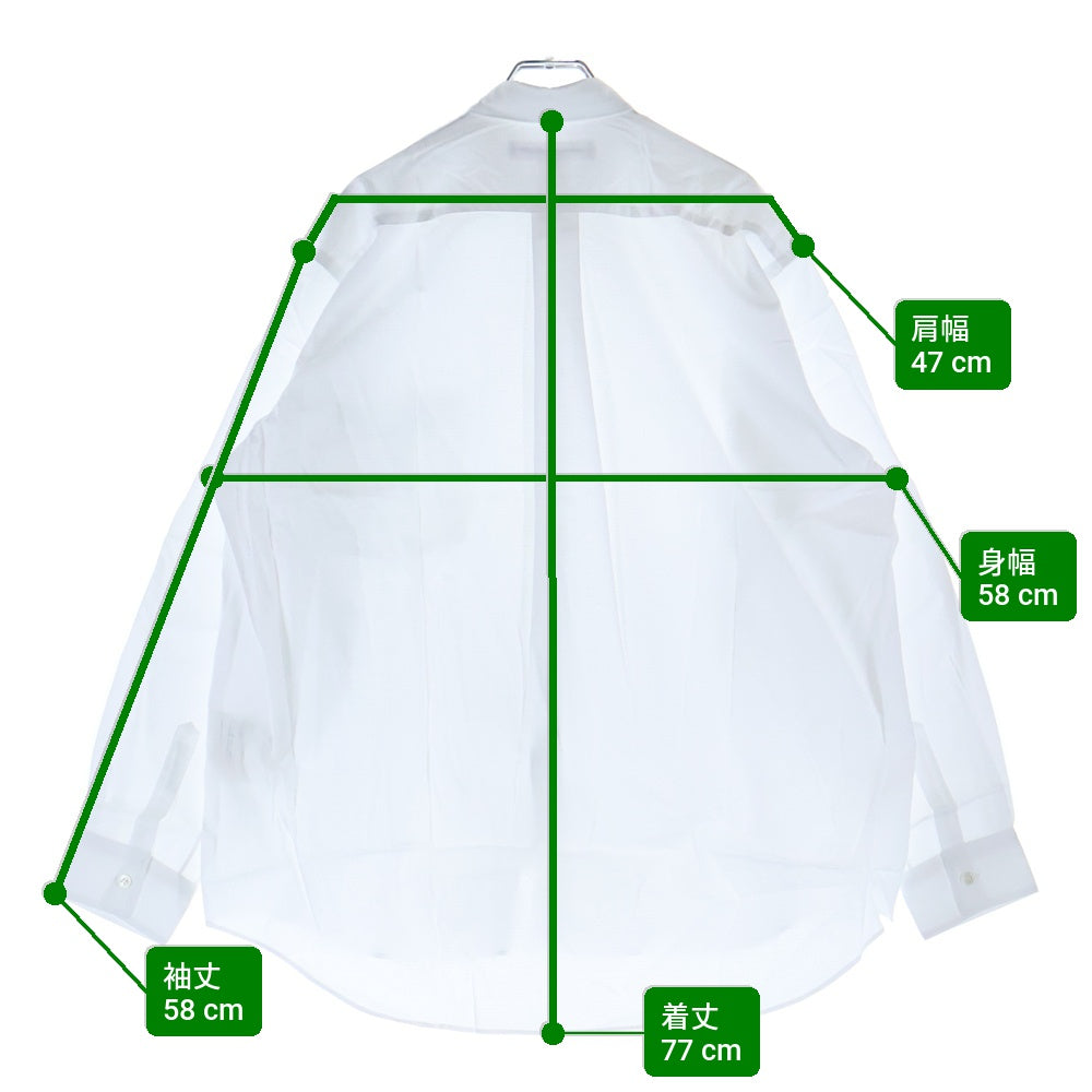 COMME des GARCONS SHIRT(コムデギャルソンシャツ) 22SS コットンポプリン 長袖シャツ ホワイト FI-B041
