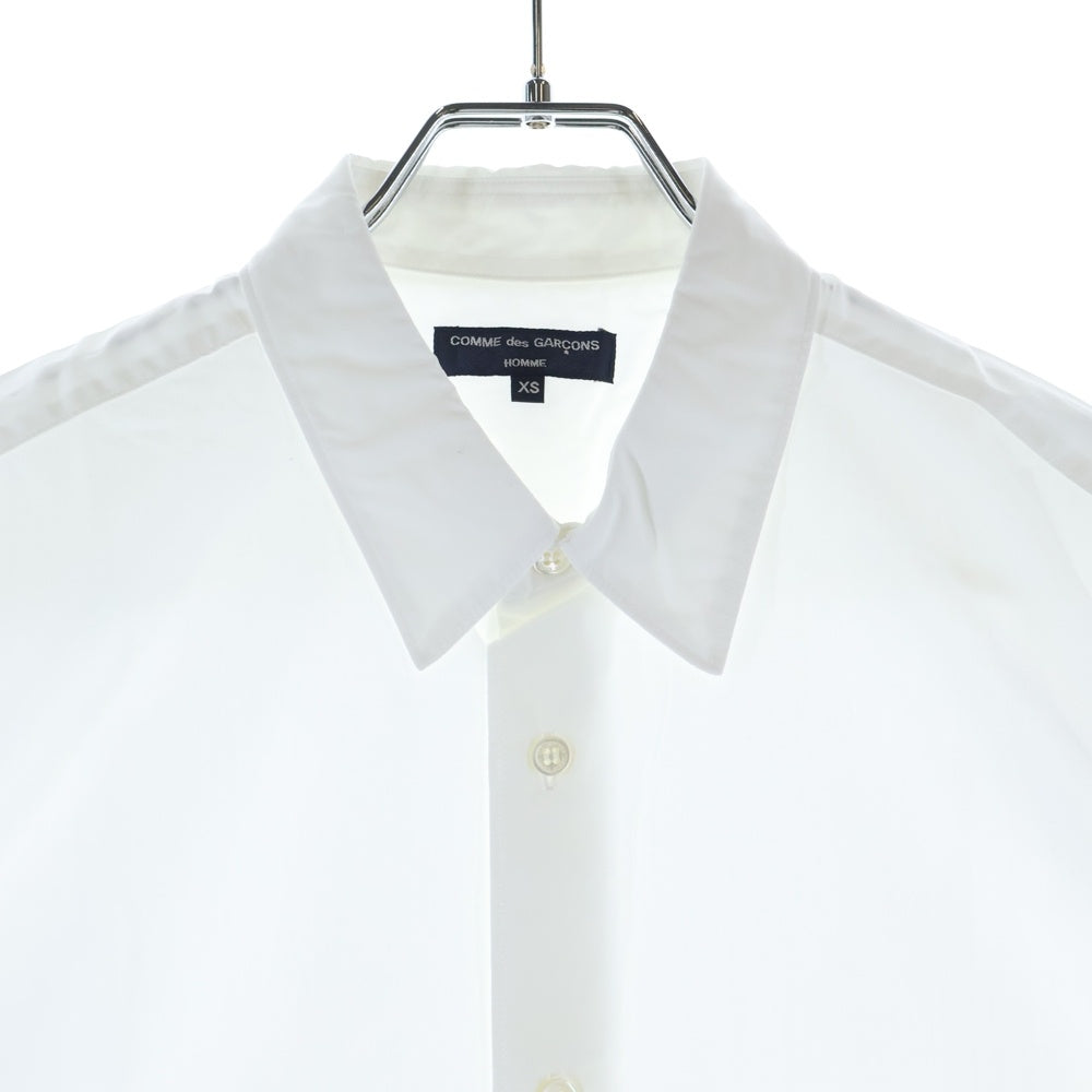 COMME des GARCONS HOMME(コムデギャルソンオム) 22SS AD2021 綿ブロード製品洗半袖シャツ ホワイト HI-B023