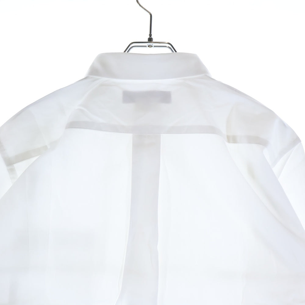 COMME des GARCONS HOMME DEUX(コムデギャルソン オムドゥ) 20AW AD2020 フロントパッチワーク 長袖ボタンシャツ ホワイト DF-B049