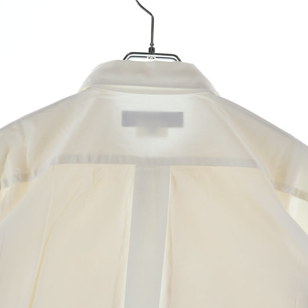 COMME des GARCONS HOMME DEUX(コムデギャルソン オムドゥ) 21SS AD2020 フロント切替 長袖ボタンシャツ ホワイト/アイボリー DG-B029