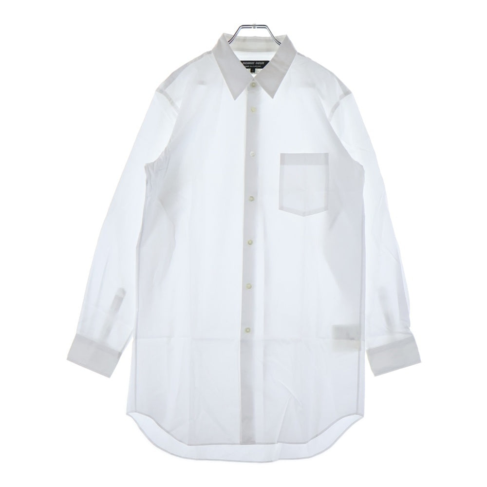 COMME des GARCONS HOMME DEUX(コムデギャルソン オムドゥ) 20AW AD2020 長袖ボタンシャツ ホワイト DF-B037