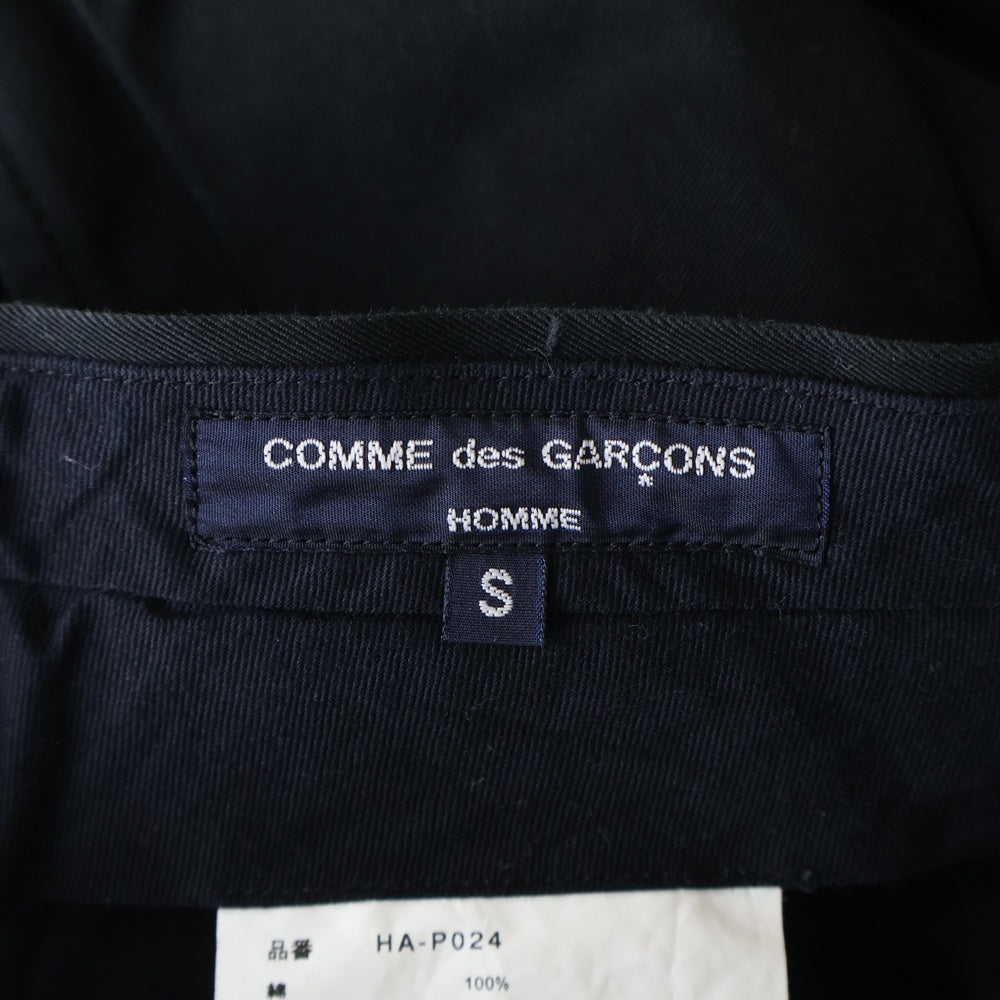 COMME des GARCONS HOMME(コムデギャルソンオム) 18SS AD2017 ワイドストレート チノパンツ ブラック HA-P024