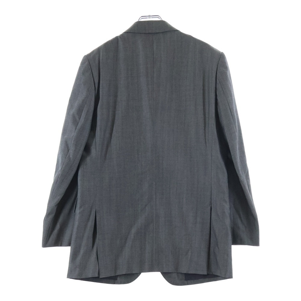 COMME des GARCONS HOMME DEUX(コムデギャルソン オムドゥ) 20SS AD2019 ヘリンボーン ストライプ ウール 3B テーラードジャケット グレー DE-J006