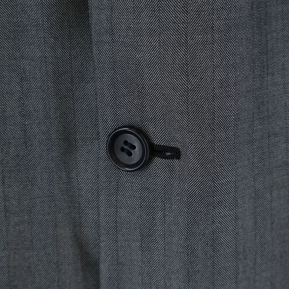 COMME des GARCONS HOMME DEUX(コムデギャルソン オムドゥ) 20SS AD2019 ヘリンボーン ストライプ ウール 3B テーラードジャケット グレー DE-J006