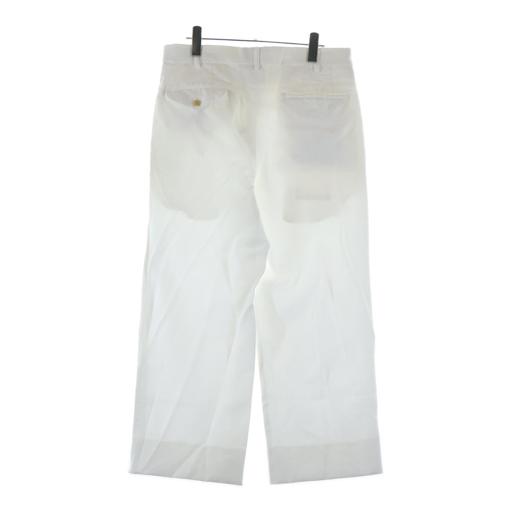 COMME des GARCONS HOMME PLUS(コムデギャルソンオムプリュス) 21SS AD2020 2タック ストレートワイドパンツ ホワイト PG-P030