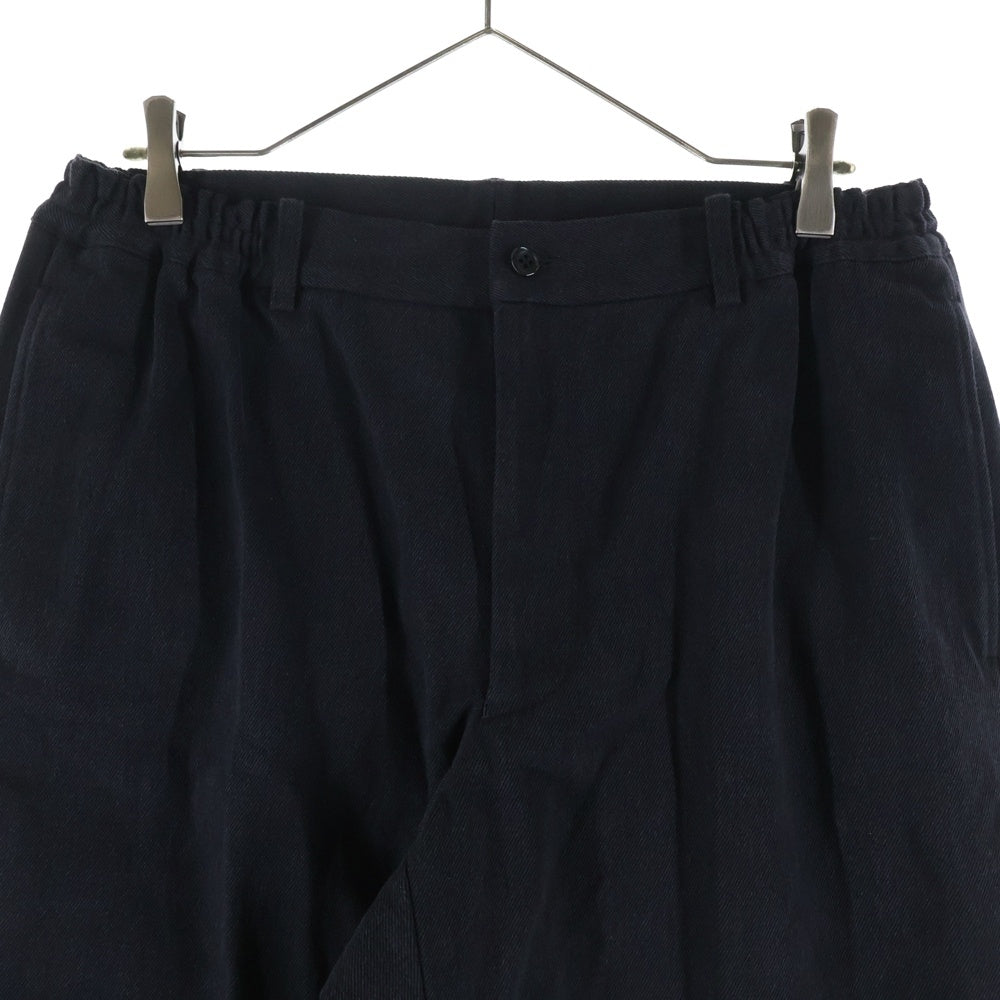 COMME des GARCONS HOMME DEUX(コムデギャルソン オムドゥ) 22AW AD2022 キュプラ混 テーパードスラックスパンツ ブラック DJ-P028