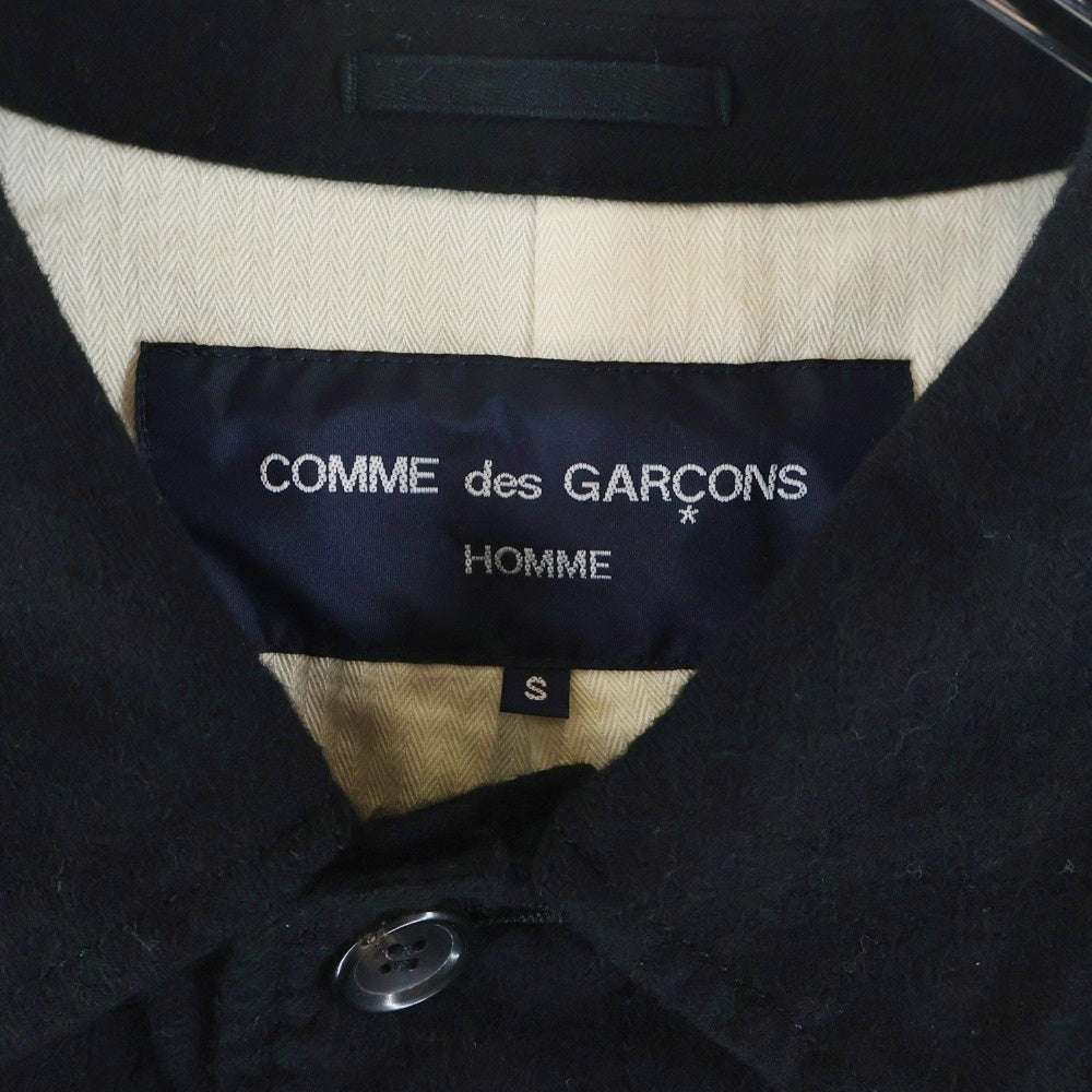 COMME des GARCONS HOMME(コムデギャルソンオム) 17AW AD2017 ウール縮絨バルマカーンコートコート ブラック HT-C013