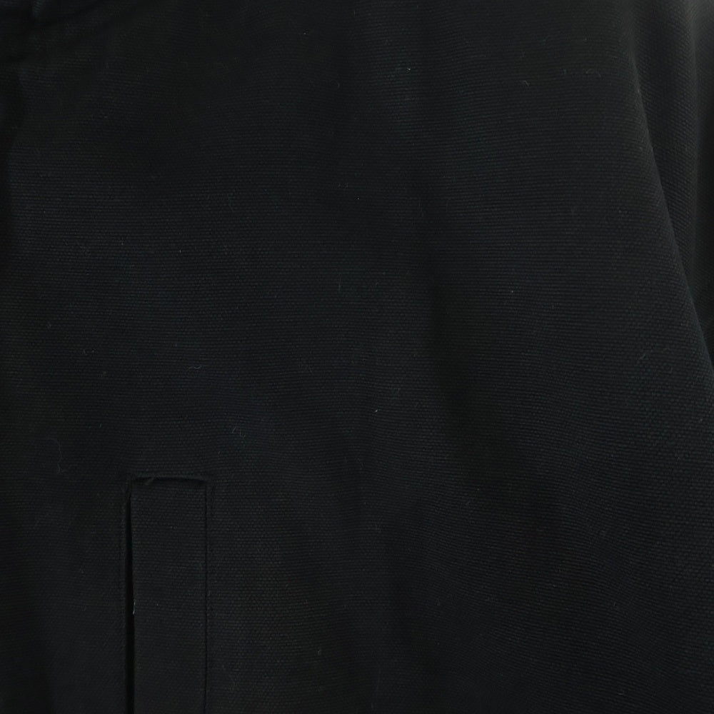 COMME des GARCONS HOMME(コムデギャルソンオム) 91AW AD1991 田中オム期 裏地キルティング モッズコート ジップアップフーデッドジャケット ブラック HJ-080830