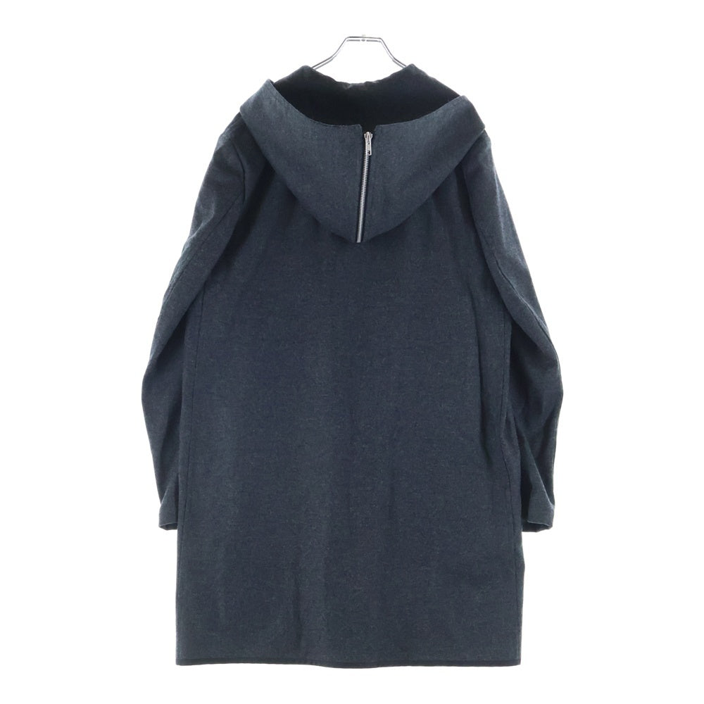 COMME des GARCONS HOMME DEUX(コムデギャルソン オムドゥ) 22AW AD2022 ジップアップウールフーデッドコート グレー DJ-C001