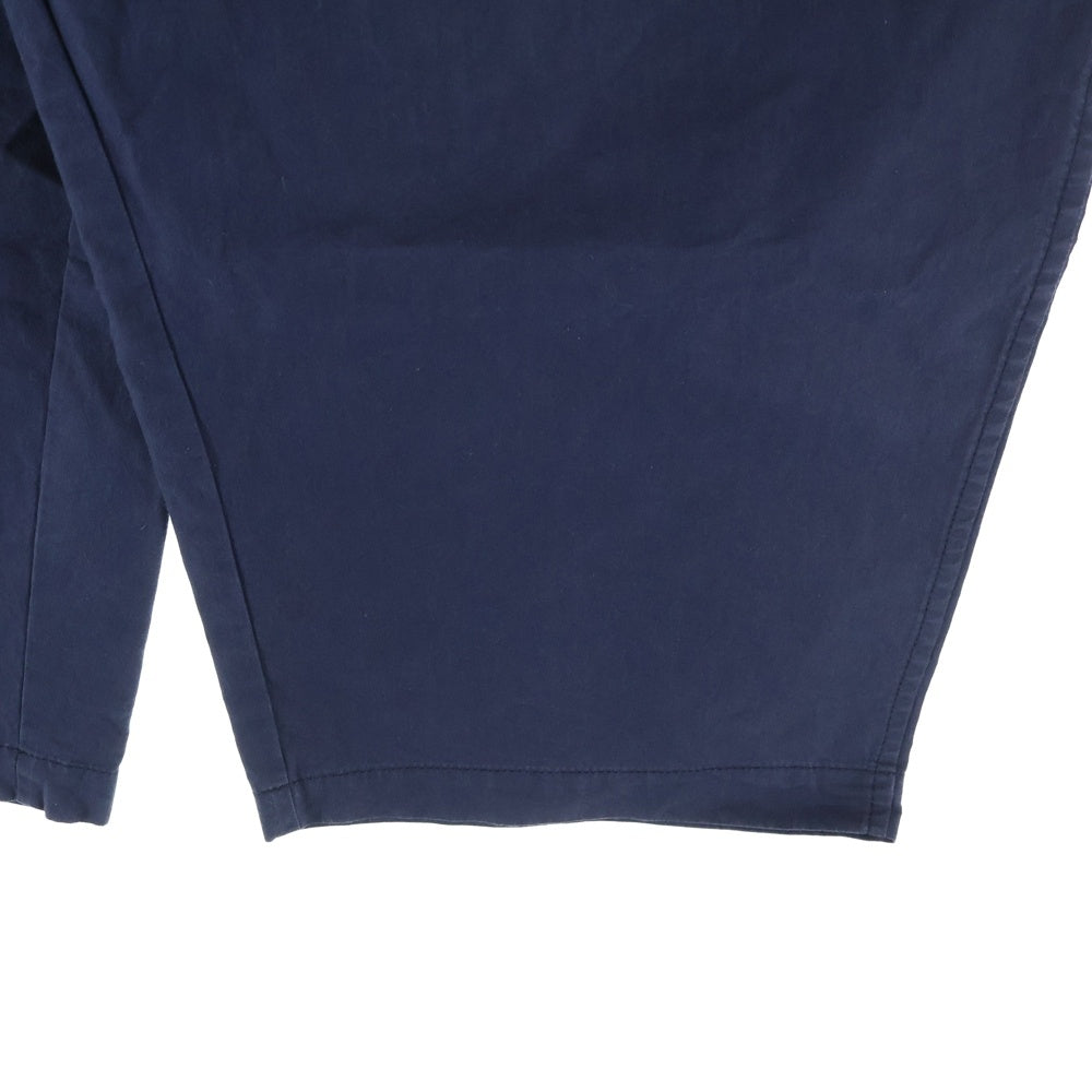 COMME des GARCONS HOMME(コムデギャルソンオム) 21SS AD2020 2タック ナイロン混 ワイドパンツ ネイビー HG-P018