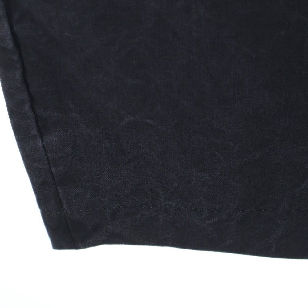 COMME des GARCONS HOMME(コムデギャルソンオム) 25AW AD2025 COTTON OXFORD DYED PANTS コットン オックスフォード ダイド ワイドパンツ ブラック HP-P008