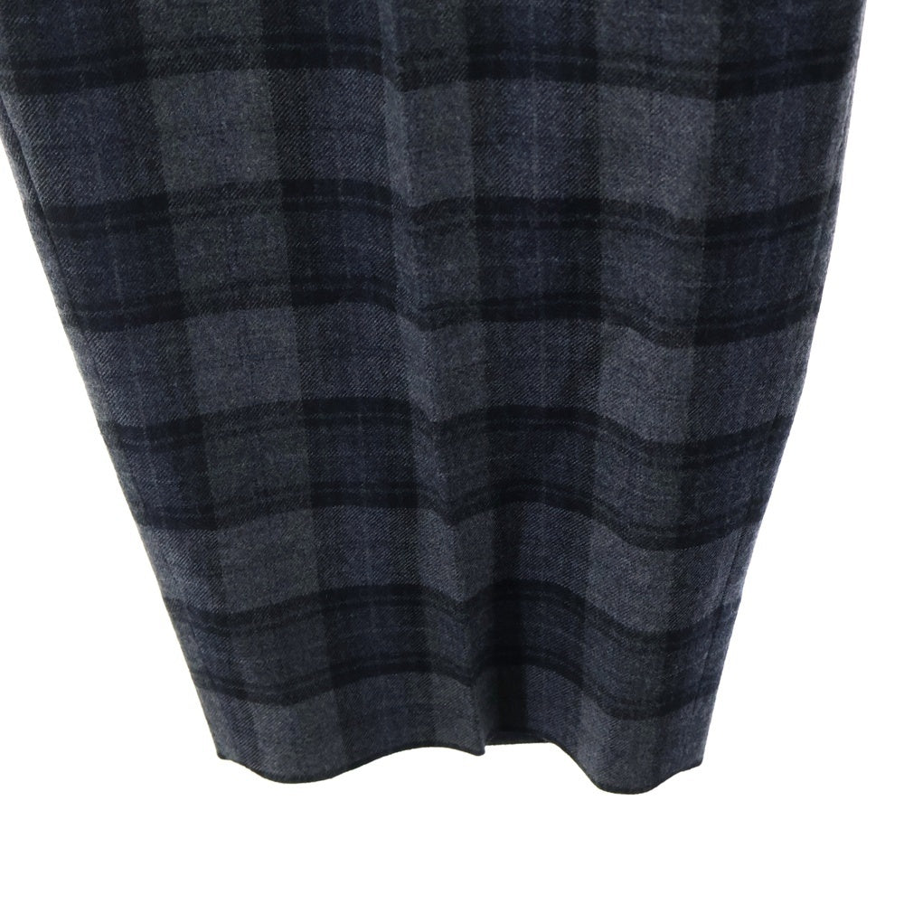 COMME des GARCONS HOMME(コムデギャルソンオム) 20AW AD2020 ウールフラノチェック スラックスパンツ グレー HF-P041