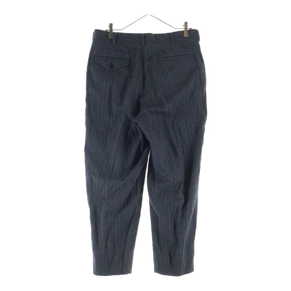 COMME des GARCONS HOMME DEUX(コムデギャルソン オムドゥ) 22AW AD2022 ウール混 ストライプ セットアップスーツ シングルテーラードジャケット スラックスパンツ グレー DJ-J025/DJ-P033