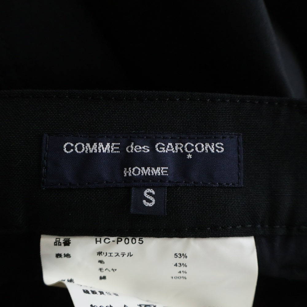 COMME des GARCONS HOMME(コムデギャルソンオム) 19SS AD2018 裏地ギンガムチェック セットアップスーツ シングルテーラードジャケット スラックスパンツ ブラック HC-J004/HC-P005