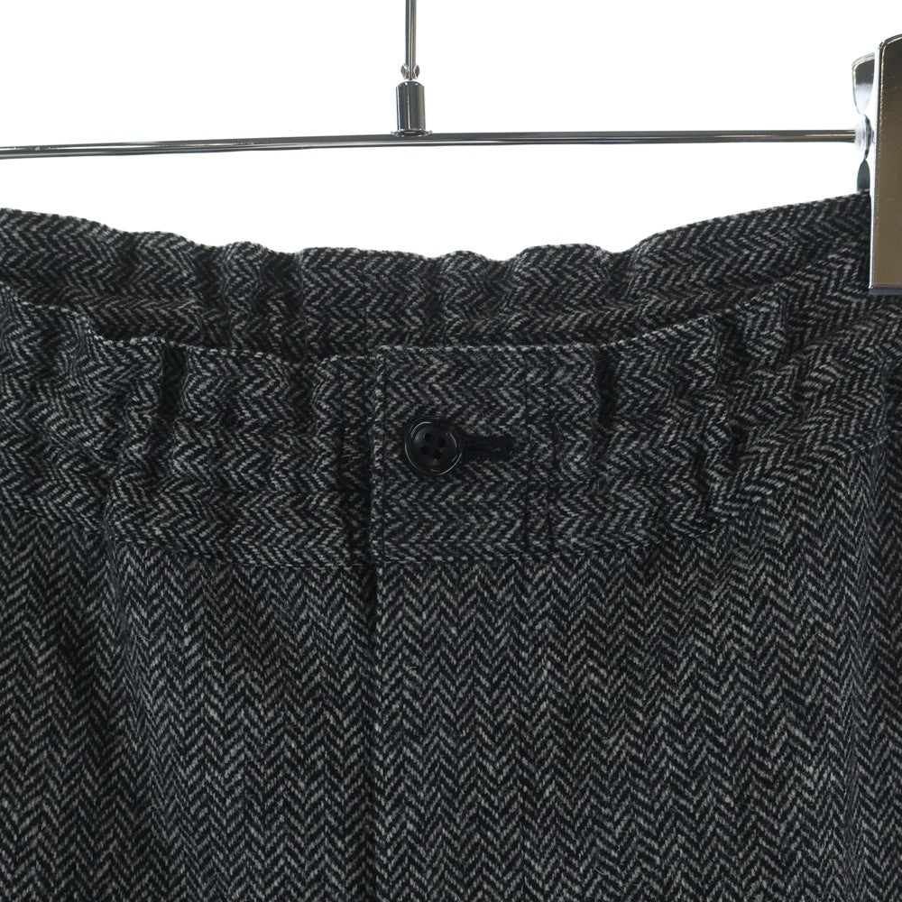 COMME des GARCONS HOMME DEUX(コムデギャルソン オムドゥ) 21AW AD2021 ヘリンボーン ウール イージースラックスパンツ グレー DH-P044