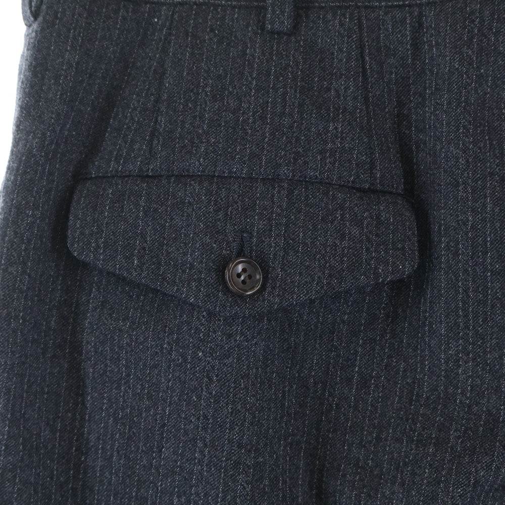 COMME des GARCONS HOMME(コムデギャルソンオム) 18AW AD2018 ウール混 ストライプスラックスパンツ グレー HB-P033