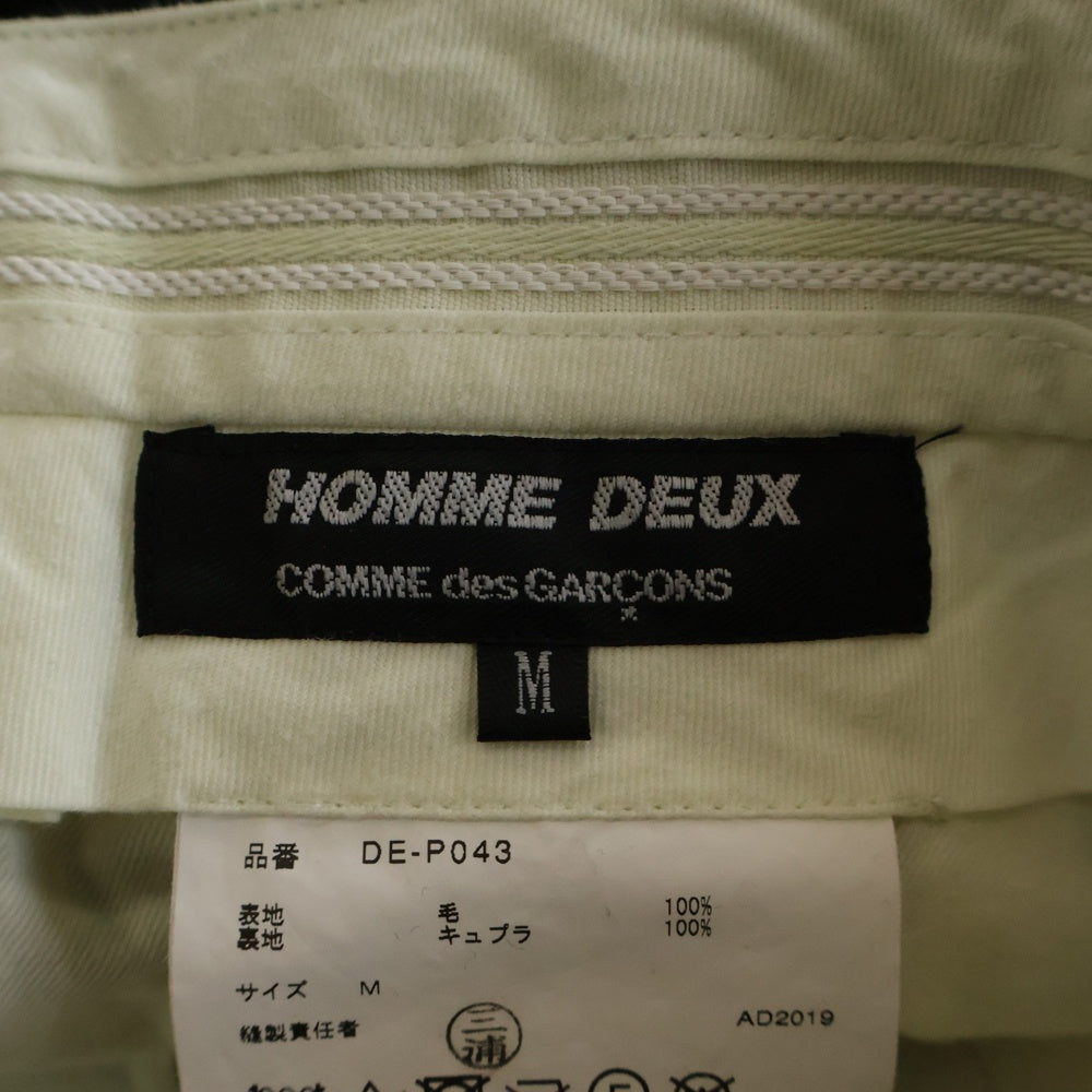 COMME des GARCONS HOMME DEUX(コムデギャルソン オムドゥ) 20SS AD2019 ヘリンボーン柄 セットアップ テーラードジャケット スラックス DE-J041/DE-P043