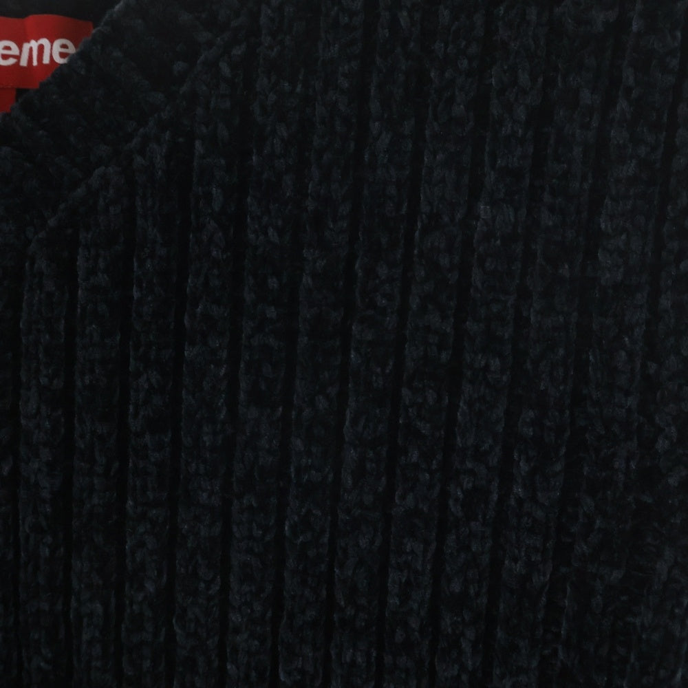 SUPREME(シュプリーム) 24AW Chenille Sweater Vest シェニール スウェットベスト ブラック