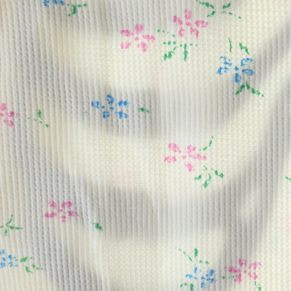 SUPREME(シュプリーム) 25AW ×Hanes Bones Thermal Crew Floral ヘインズ ボーンプリント フローラル クルーネック長袖Tシャツ カットソー ホワイト