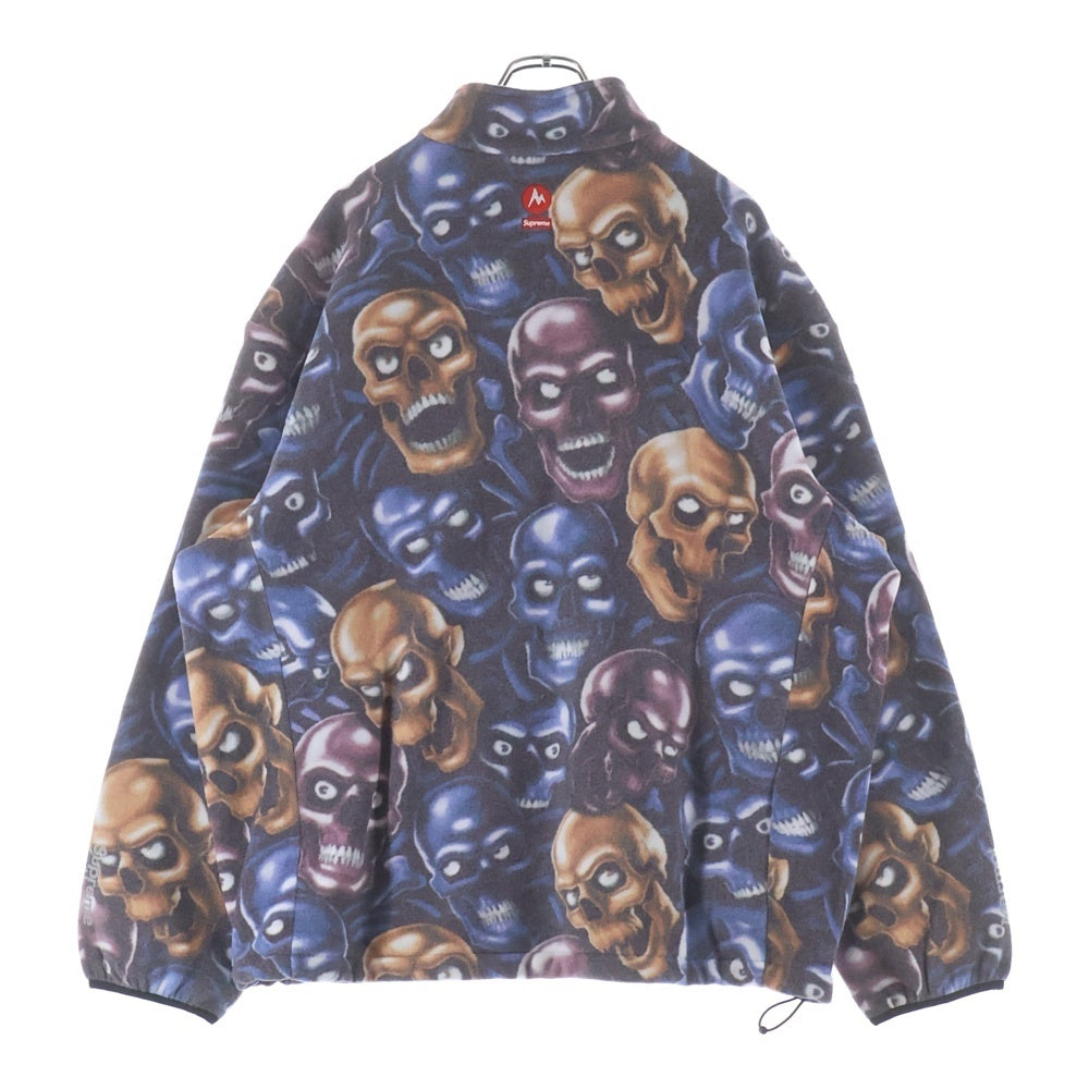 SUPREME(シュプリーム) 25AW ×Marmot Fleece Jacket マーモット スカル総柄 フリースジャケット マルチカラー