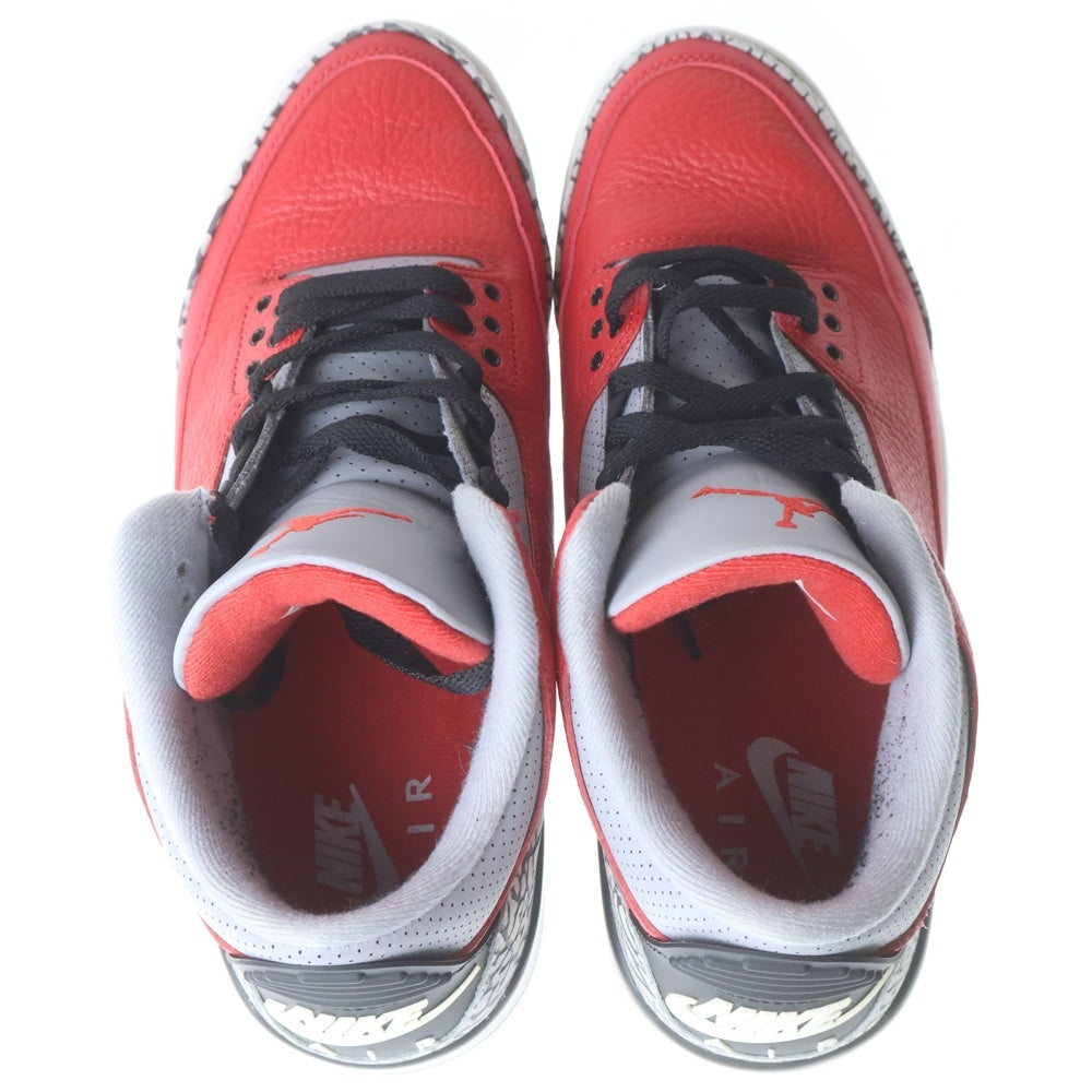 NIKE(ナイキ) AIR JORDAN 3 RETRO SE UNITE FIRE RED エアジョーダン3 ユナイトファイアレッド ハイカットスニーカー レッド US10/28cm CK5692-600