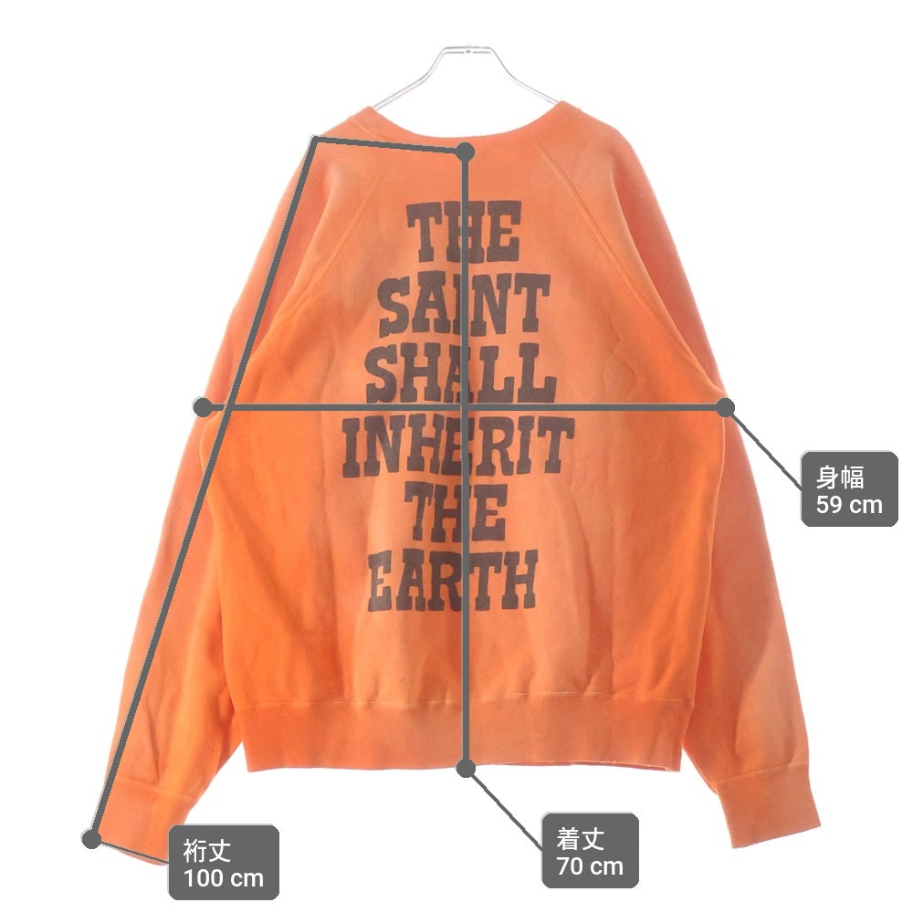 SAINT MICHAEL(セントマイケル) 23AW CREW N SWEAT ダメージ加工