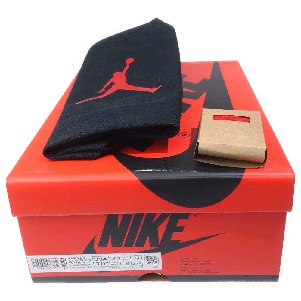 NIKE(ナイキ) WMNS AIR JORDAN 1 RETRO HIGH OG SATIN BRED ウィメンズ エアジョーダン1 レトロ サテンブレッド ハイカットスニーカー US10.5/27.5cm FD4810-061 レディース