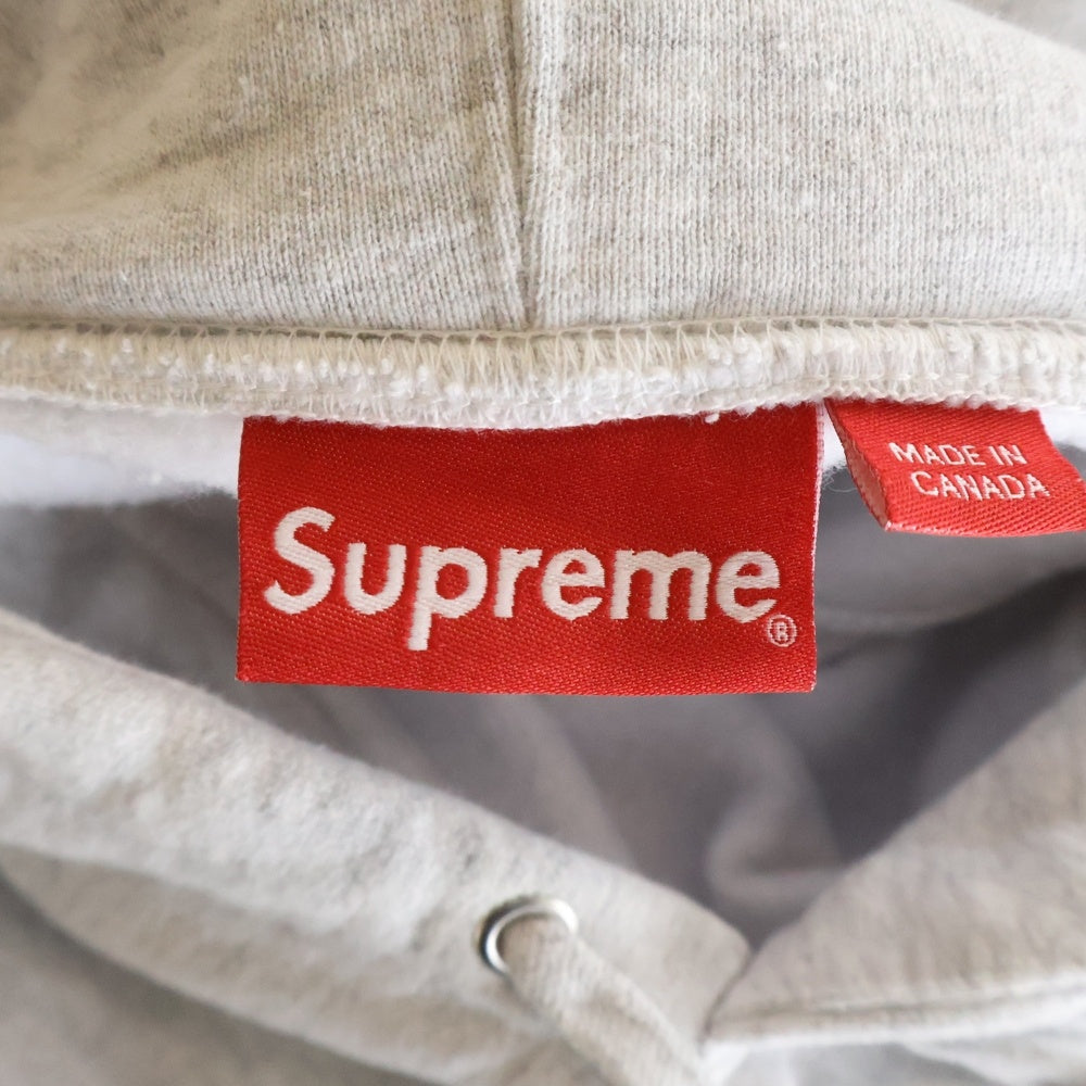 SUPREME(シュプリーム) 22SS Bling Box Logo Hooded Sweatshirt ブリングボックスロゴ フーデッド スウェットシャツ プルオーバーパーカー グレー