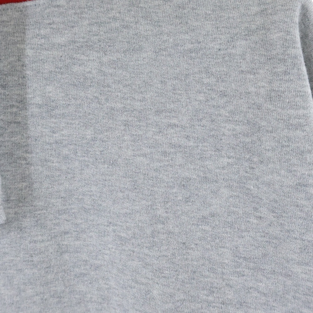 SUPREME(シュプリーム) 21AW Contrast Hooded Sweatshirt ロゴフーデッドスウェットシャツ プルオーバーパーカー グレー/レッド