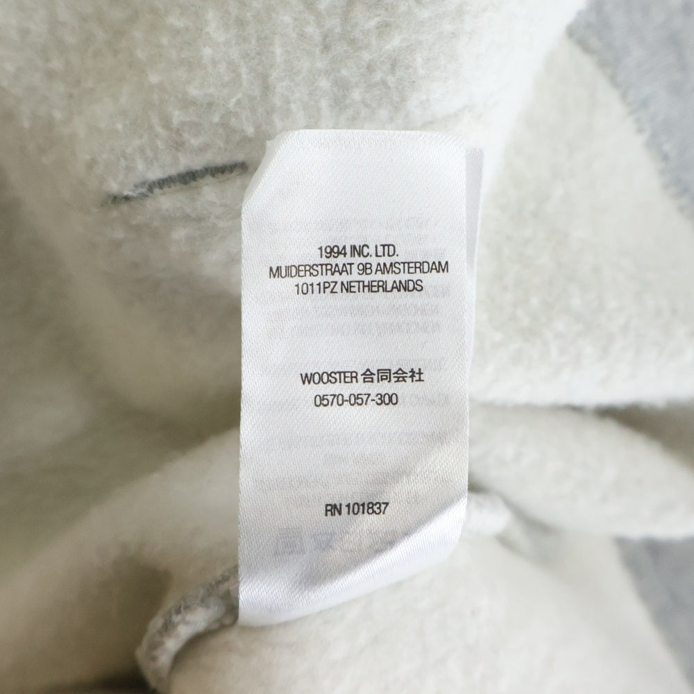 SUPREME(シュプリーム) 21AW Contrast Hooded Sweatshirt ロゴフーデッドスウェットシャツ プルオーバーパーカー グレー/レッド
